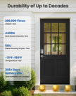 Veise Keyless Entry Door Lock with 2 Lever Handles - Electronic Keypad Deadbolt, Easy Installation Digital Smart Front Door Lock Set, Satin Nickel 🍁 All In One Marketplace Canada