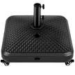 Yaheetech Fillable Mobile Umbrella Base, 4 Wheels, 123lb Capacity, Black 🍁 All In One Marketplace Canada