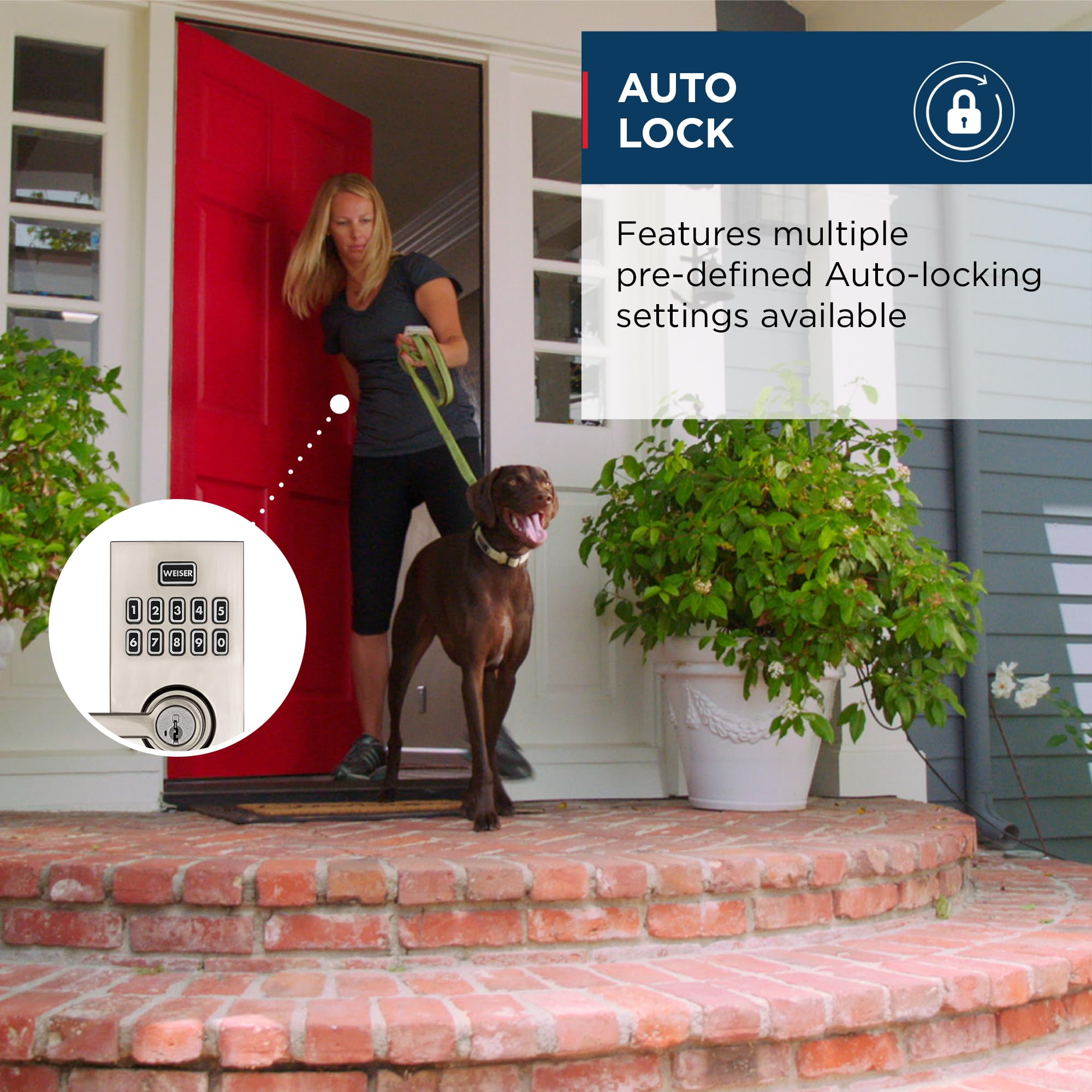 Weiser Smartcode 10 Satin Nickel Keyless Entry Door Lock with Handle/Deadbolt Lock, Keypad Door Lock with Auto Lock, Up to 30 User Codes, Electronic Door Handles/Door Locks for Entry Door & Garage 🍁 All In One Marketplace Canada