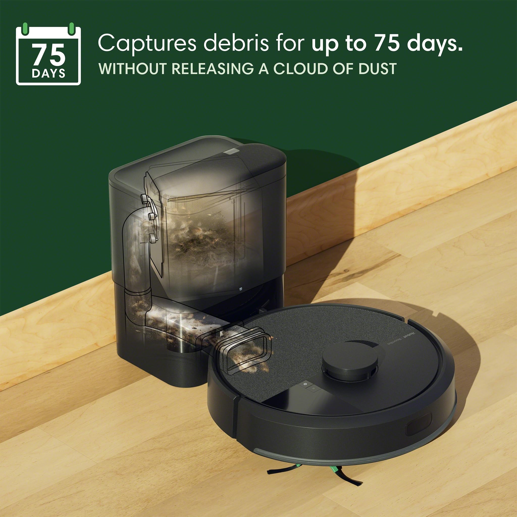 iRobot Roomba 105X Robot Vacuum & Mop Combo, AutoEmpty Dock, Self‑Emptying for Up to 75 Days, 70× Power‑Lifting Suction, Smart LiDAR Mapping, App & Voice Control, Ideal for Homes with Pets & Kids 🍁 All In One Marketplace Canada