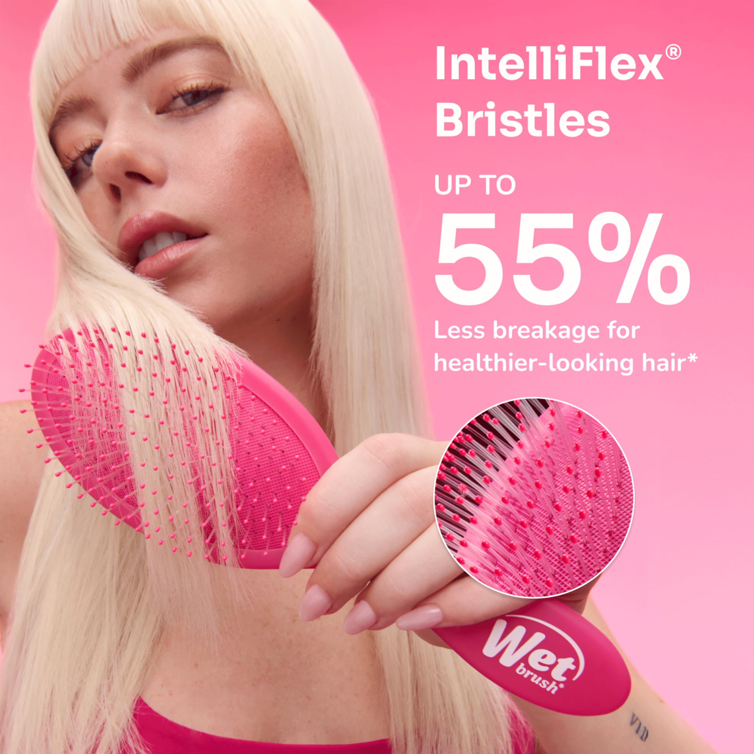 Wet Brush Original Detangler Hair Brush, Pink and Purple - 2 Piece Bundle 🍁 All In One Marketplace Canada