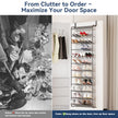 Whitmor 36 Pair Over-The-Door Rack-Gunmetal Gray Shoe Organizer 🍁 All In One Marketplace Canada