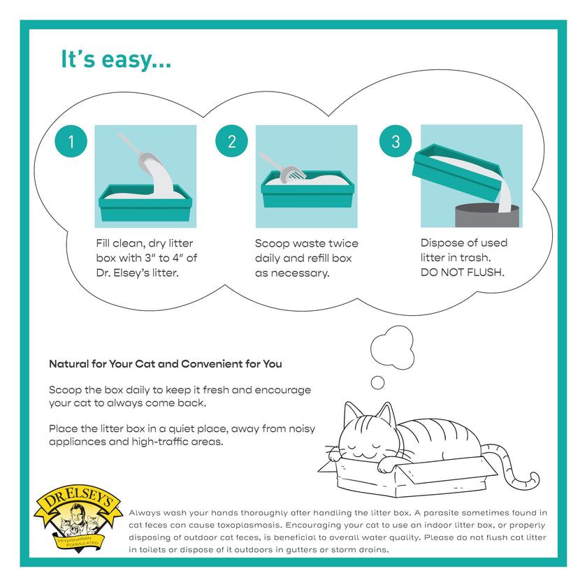 Dr. Elsey's R and R Cat Litter - Low Dust, Low Tracking, Hard Clumping, Superior Scent Control, Unscented and Natural Ingredients - Stress Reducing Kitty Litter, Supports Healthy Breathing 🍁 All In One Marketplace Canada