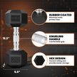 Yes4All Hex Dumbbell with Chrome Grip, Single Hand Weight for Strength Training - 20 lbs 🍁 All In One Marketplace Canada