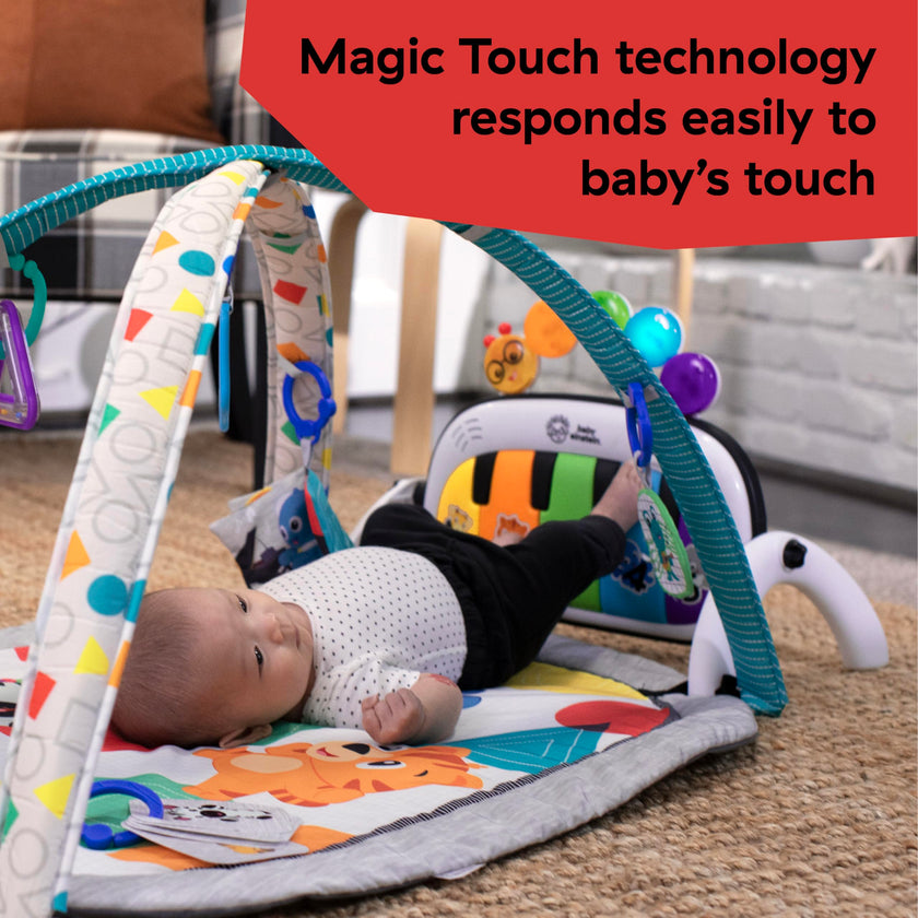 Baby Einstein 4-in-1 Kickin' Tunes Music and Language Play Gym and Piano Tummy Time Activity Mat 🍁 All In One Marketplace Canada