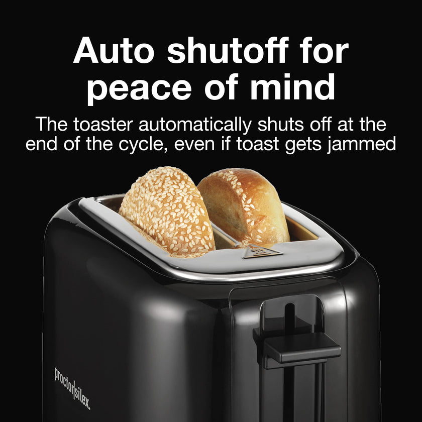 Proctor Silex 2-Slice Extra-Wide Slot Toaster with Cool Wall, Shade Selector, Toast Boost, Auto Shut-Off and Cancel Button, Black, 22215G 🍁 All In One Marketplace Canada