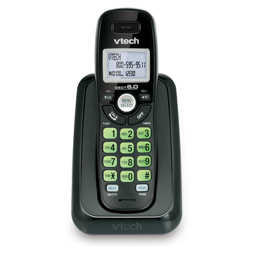 Vtech Dect 6.0 Single Handset Cordless Phone with Caller ID, Green Backlit Keypad and Display (CS6114-11) 🍁 All In One Marketplace Canada