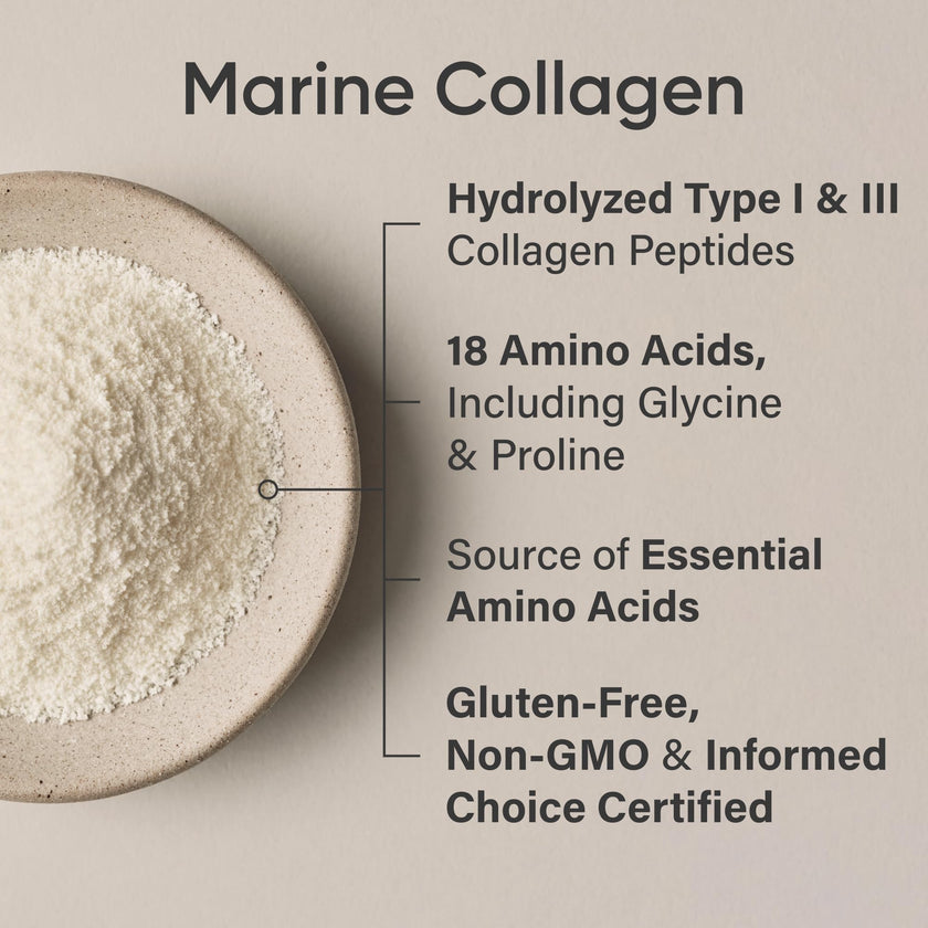 Sports Research® Marine Collagen Peptides Powder - Sourced from Wild-Caught Fish, Pescatarian Friendly, Keto Certified & Non-GMO Verified - Easy to Mix in Water or Juice! (34 Servings) 🍁 All In One Marketplace Canada
