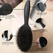 FRAMAR Black Boar Bristle Hair Brush - Natural Bristle Brush For Fine Hair, Boar Brush For Slicking Back Hair, Hair Brush For Women, Slick Back Hair Brush, Brosse a Cheveux, Brosse Poil De Sanglier 🍁 All In One Marketplace Canada