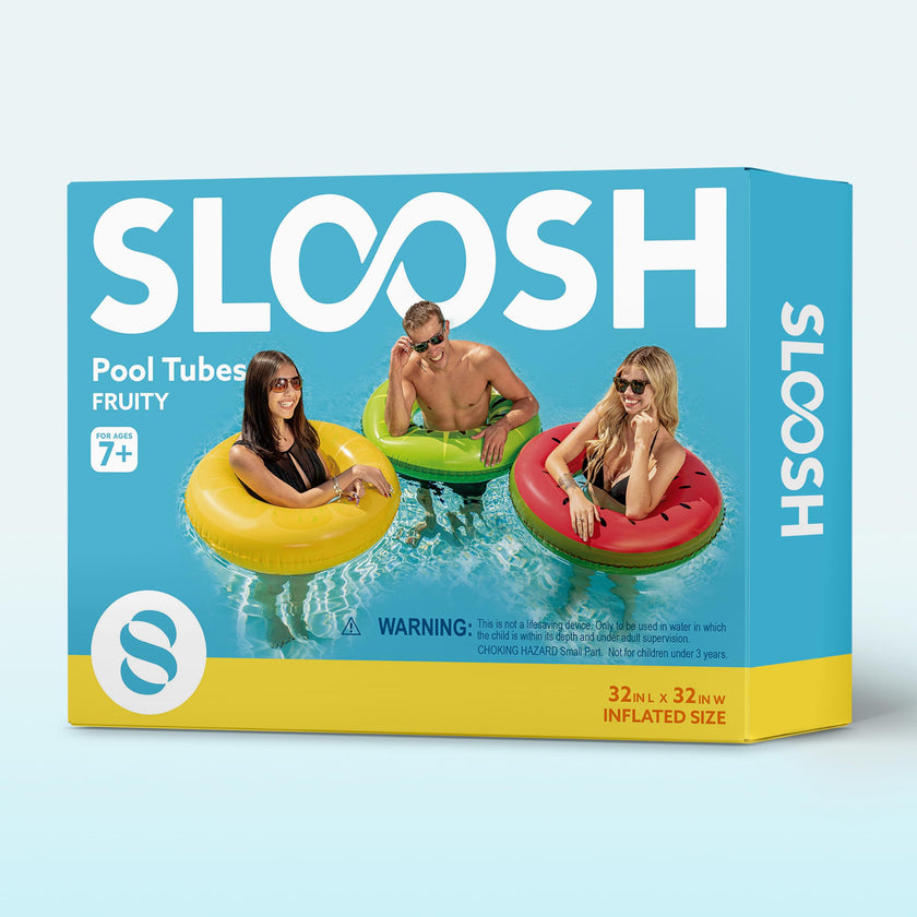 JOYIN 3 Pack Inflatable Pool Floats for Kids Adults, Fruits Swim Tube Pool Rings Swimming Rings Floaties for Swimming Pool Party Decorations 🍁 All In One Marketplace Canada