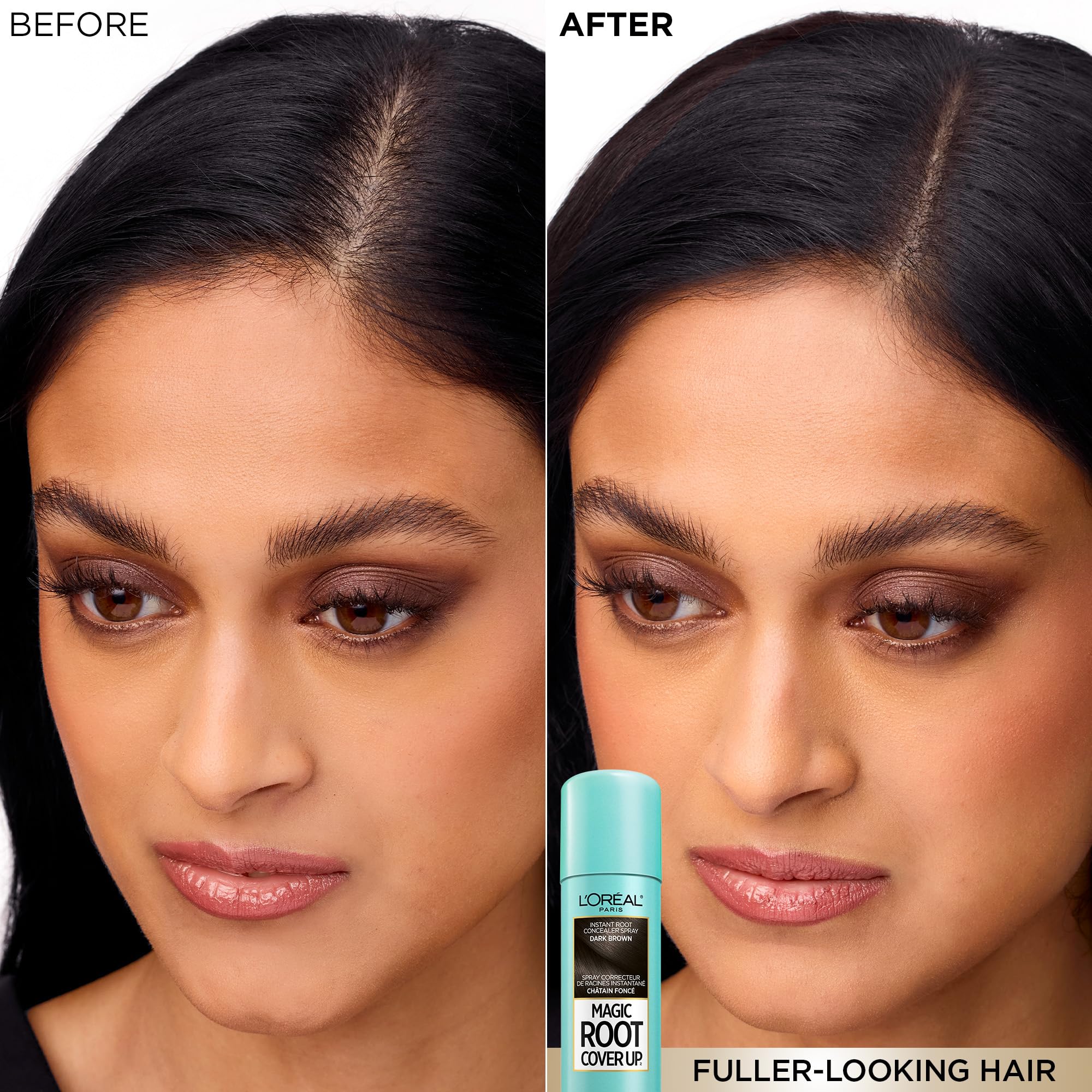 L'Oréal Paris Magic Root Cover Up Root Touch Up, Dark Brown Hair Dye, Root Touch Up Spray for Thinning Hair, Temporary Hair Dye, Grey Coverage, Pack of 2 🍁 All In One Marketplace Canada