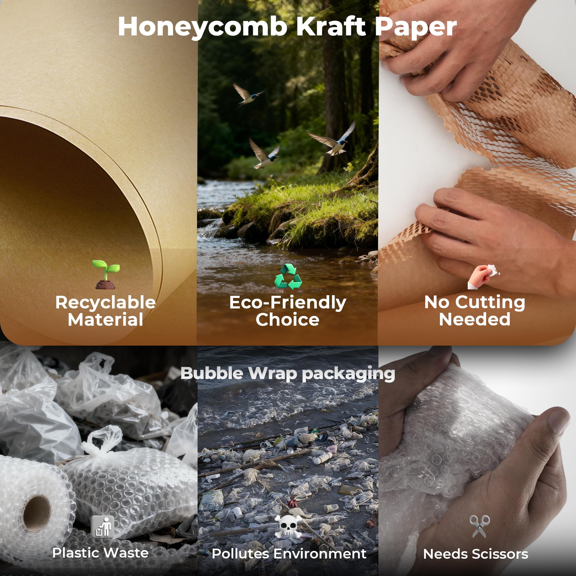 Tera Honeycomb Packing Paper Eco-friendly: 12