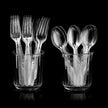 Plastic Forks and Spoons Set - (Bulk Pack 360 Pcs) Clear Plastic Cutlery Utensils Heavy Duty, 180 Forks and 180 Spoons, Silverware Sets for Party Supplies, Dinners, Take-Out, Catering, Food Services 🍁 All In One Marketplace Canada