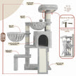 Gitelsnour Cat Tree, Cat Tower with condo, 2 Baskets, Large Platform, Scratch Board, Cat Scratching Posts for Indoor Cats, Light Gray GCT003SW 🍁 All In One Marketplace Canada