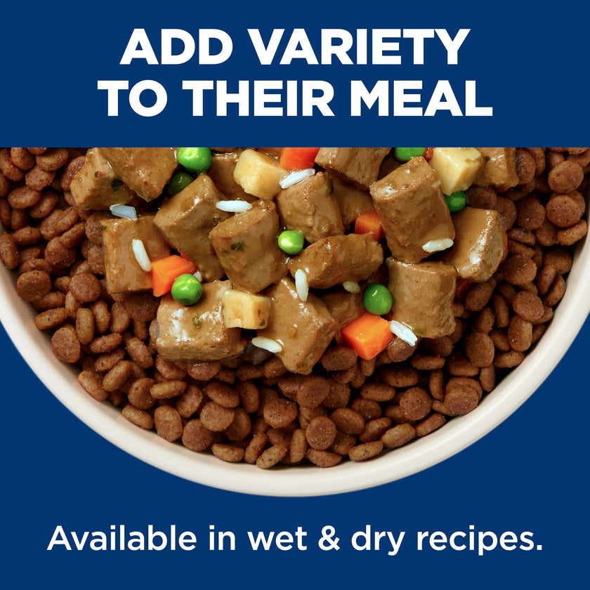 Hill's Science Diet Adult 7+, Senior Premium Nutrition, Wet Dog Food, Beef & Vegetables Stew, 12.8 oz Can, Case of 12 🍁 All In One Marketplace Canada