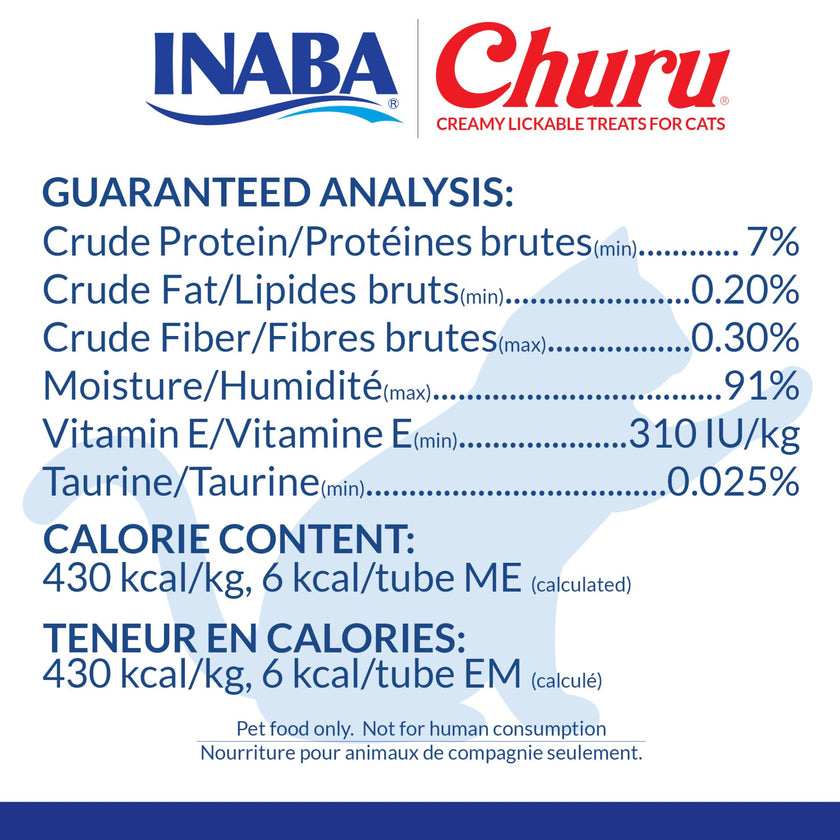 INABA Churu Cat Treats, Grain-Free, Lickable, Squeezable Creamy Purée Cat Treat/Topper with Vitamin E & Taurine, 0.5 Ounces Each Tube, 20 Tubes, Chicken Variety Box 🍁 All In One Marketplace Canada