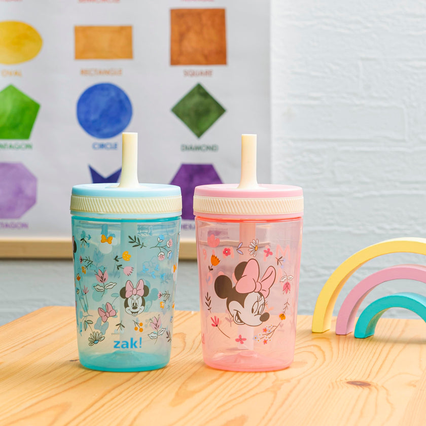 Zak Designs Disney Minnie Kelso 15oz Leak-Proof Toddler Straw Cups, 2-Pack 🍁 All In One Marketplace Canada