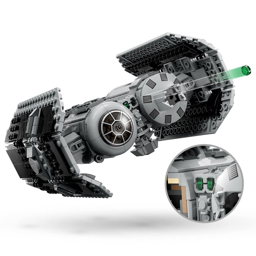 LEGO Star Wars TIE Bomber Model Building Kit, Star Wars Toy Starfighter with Gonk Droid Figure, Darth Vader Minifigure and Lightsaber, Collectible Star Wars Gift for 9 Year Olds, 75347 🍁 All In One Marketplace Canada