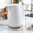 BLACK+DECKER Honeycomb Collection Rapid Boil 1.7L Electric Cordless Kettle with Premium Textured Finish, White, KE1560W 🍁 All In One Marketplace Canada