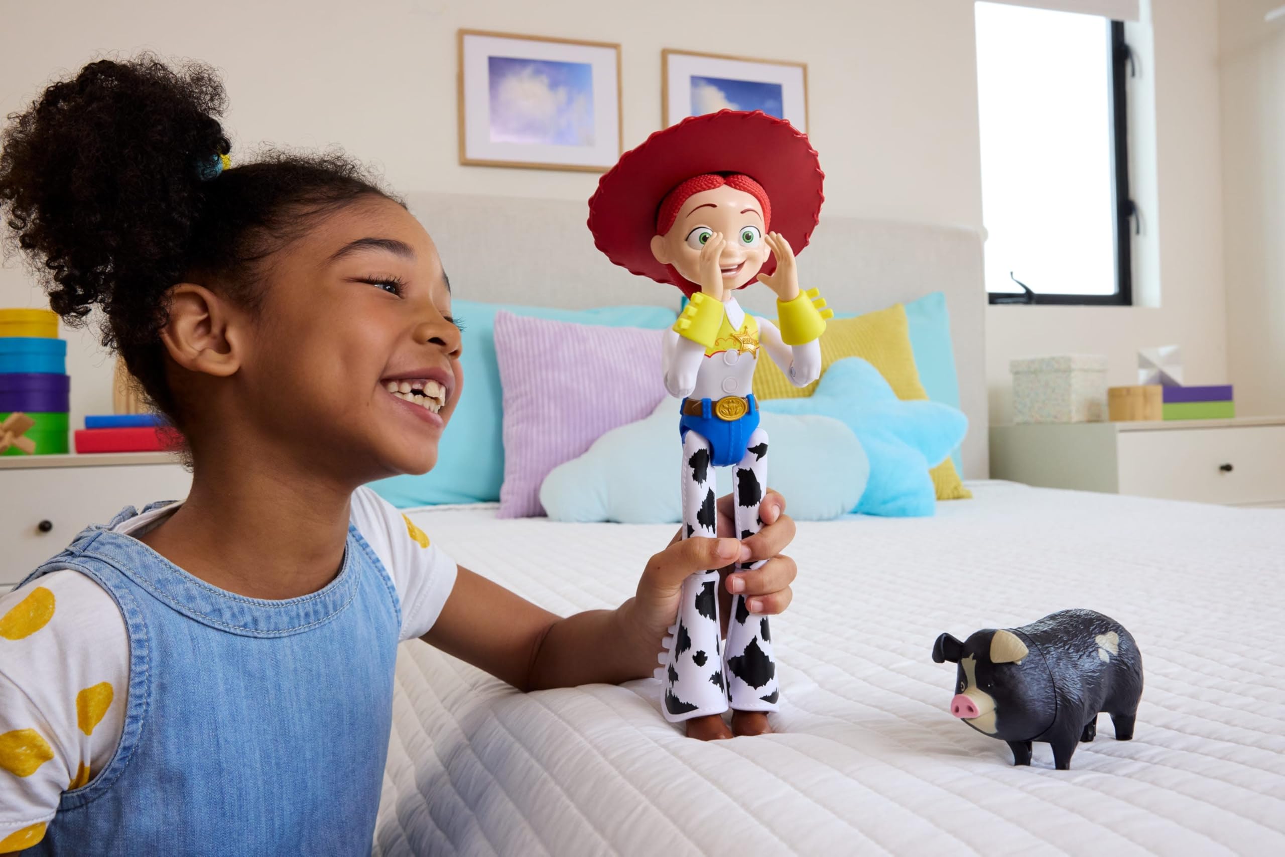Mattel Disney and Pixar Toy Story 5 Critter Talk Jessie, 12 Inch Posable Action Figure Toy & Jimmy Dean, 35 Plus Movie Sounds & Phrases 🍁 All In One Marketplace Canada