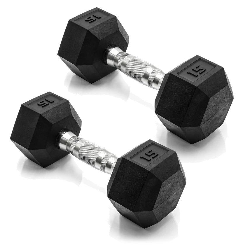 CAP Barbell 15 LB Pair Coated Hex Dumbbell Weight 🍁 All In One Marketplace Canada