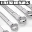 Grip 24 pc All-Purpose Master Combination Wrench Set MM/SAE - Metric 7mm to 22mm - SAE 1/4” to 1