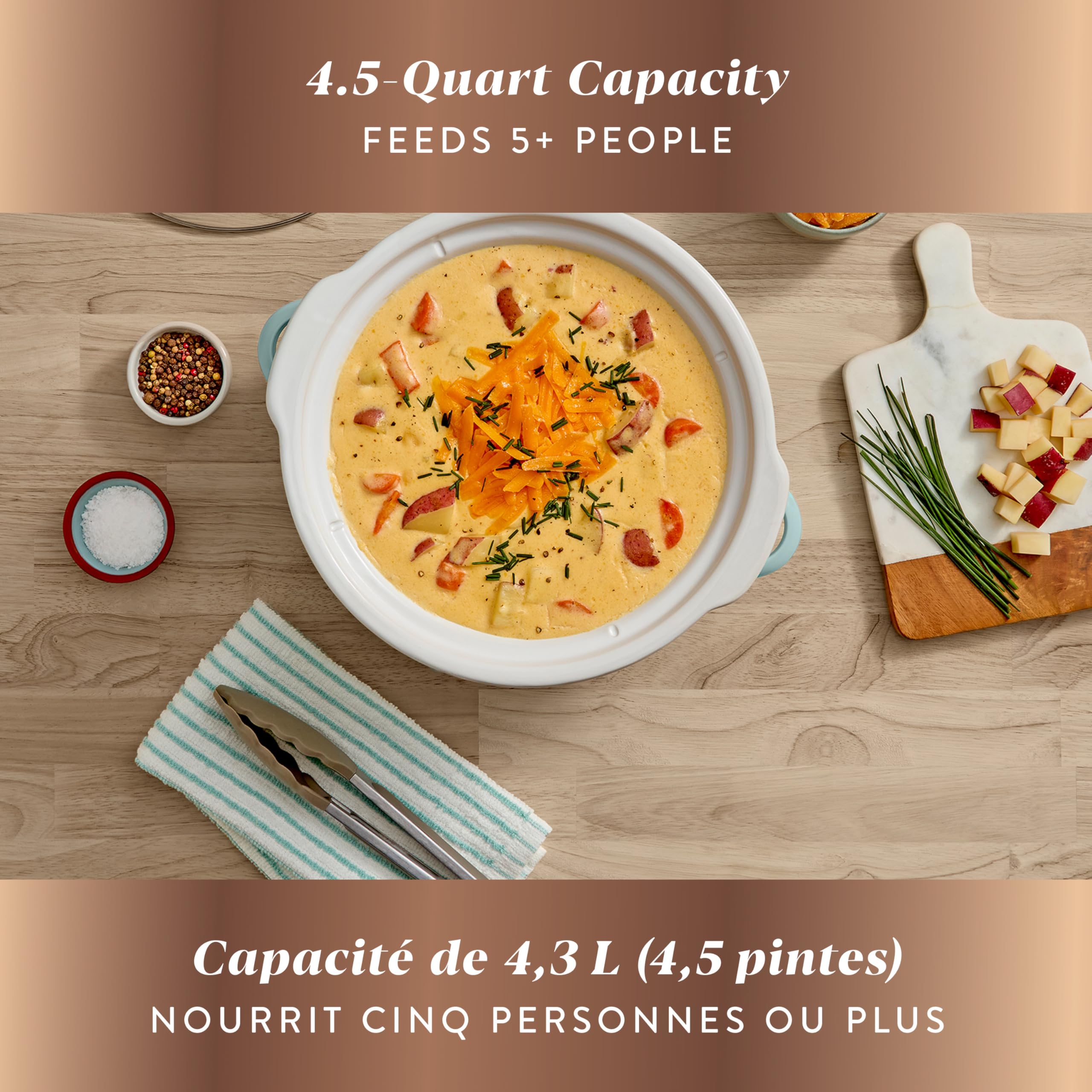 Crock-Pot Design Series 4.5-Quart Manual Slow Cooker, Ocean Fog Green 🍁 All In One Marketplace Canada