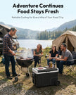 EUHOMY 12 Volt Refrigerator, 37QT(35L) Electric Cooler, Portable Freezer 12V/24V DC 110-240V AC, 12V Fridge -4℉~68℉, 12V Cooler with Wheels & 2 Baskets for Travel, Truck, Boat, Camping 🍁 All In One Marketplace Canada