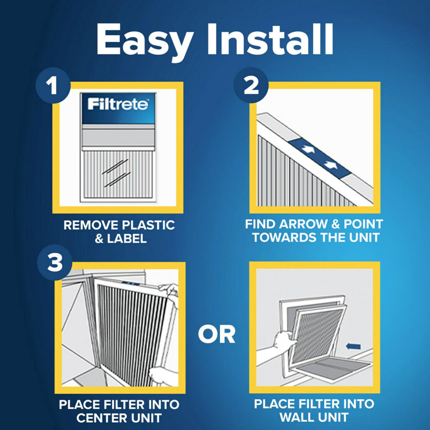 Filtrete 20x25x1 Furnace Filter, MPR 300, MERV 5, Clean Living Basic Dust 3-Month Pleated 1-Inch Air Filters, 6 Filters 🍁 All In One Marketplace Canada