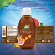 Nature's Way NutraSea Omega 3 + Vitamin D Fish Oil Liquid Supplement – Grapefruit Tangerine Flavour – 1250mg EPA & DHA + 1000IU D3, 200 mL 🍁 All In One Marketplace Canada