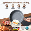 SENSARTE Nonstick Frying Pan Skillet, Swiss Granite Coating Omelette Pan, Healthy Stone Cookware Chef's Pan, PFOA Free (8/9.5/10/11/12.5 Inch) (9.5 Inch) 🍁 All In One Marketplace Canada