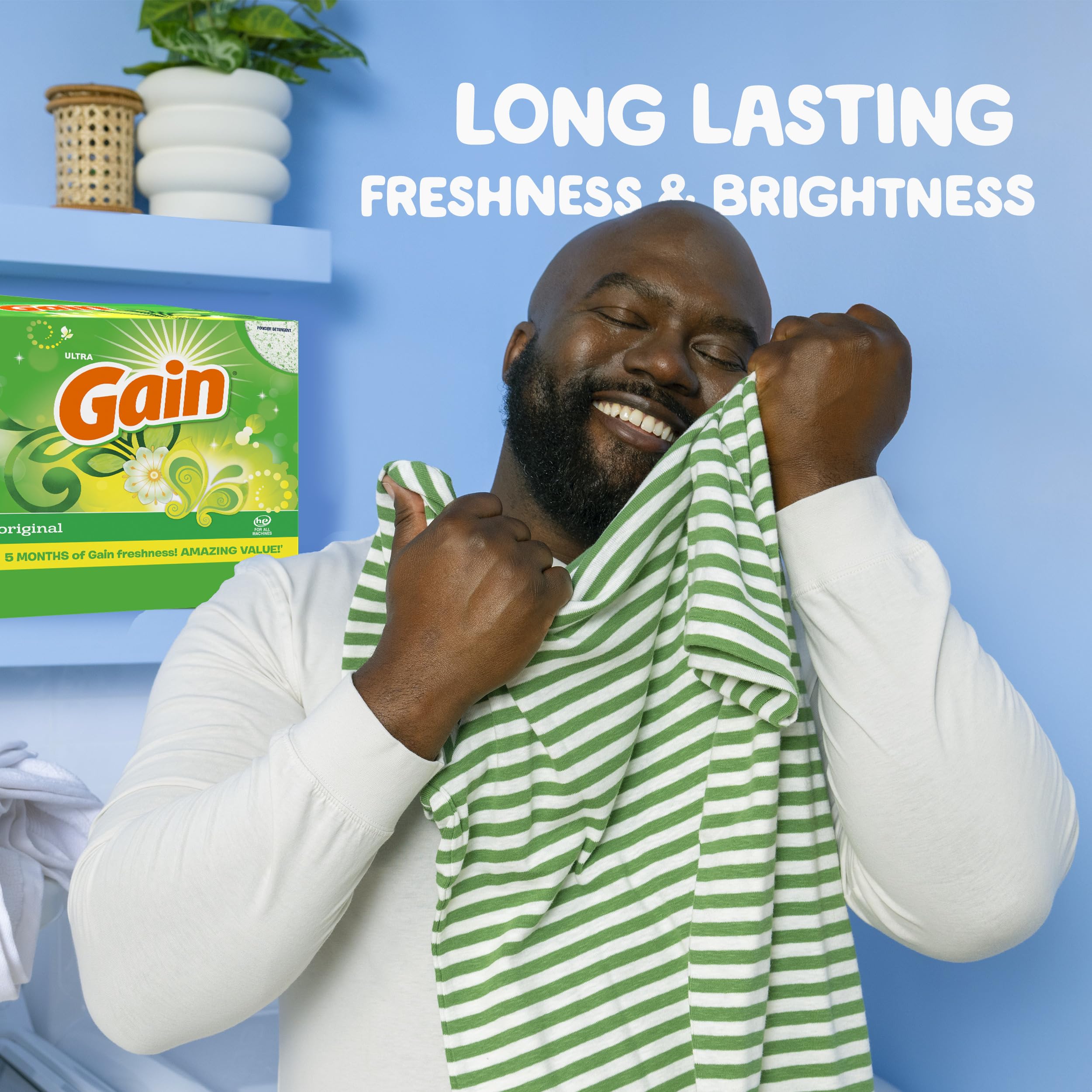 Gain Powder Laundry Detergent, Original Scent, 133 Loads, 3.4 KG 🍁 All In One Marketplace Canada