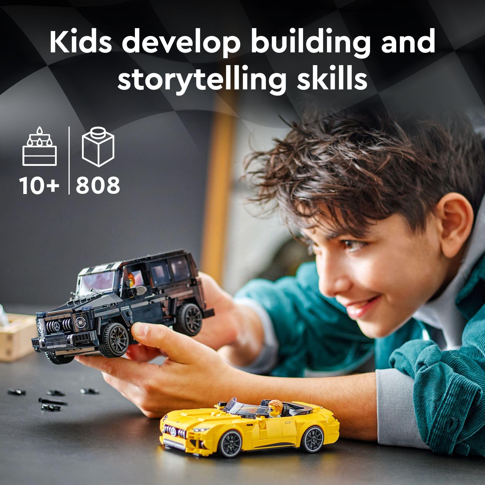 LEGO Speed Champions Mercedes-AMG G 63 & Mercedes-AMG SL 63 Building Toys - Kids Pretend Play Toy Cars for Boys & Girls, Ages 10+ Years - Gifts for Christmas - 76924 🍁 All In One Marketplace Canada