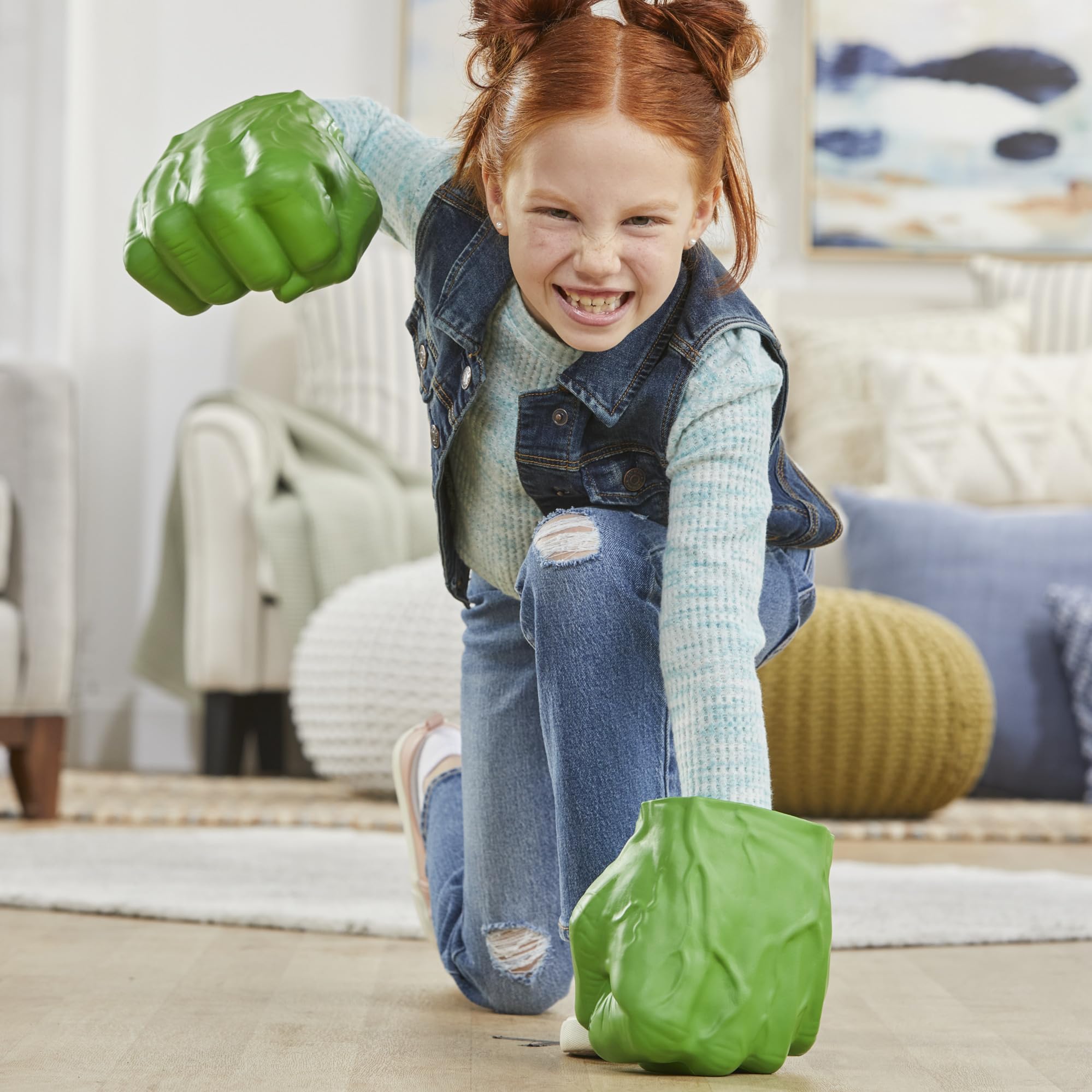 Marvel Hulk Gamma Smash Fists, Soft Foam Role Play Toy, Avengers Super Hero Toys for Kids Ages 5 and Up 🍁 All In One Marketplace Canada