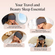 Kitsch Satin Sleep Mask - Eye Masks for Sleep, Softer Than Silk Satin Sleeping Mask Blindfold and Sleep Masks for Women and Men, Eye Care Travel Essentials - Charcoal Black 🍁 All In One Marketplace Canada