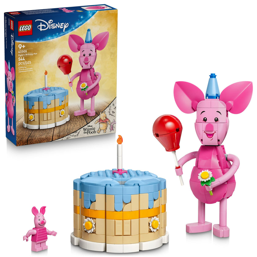 LEGO Disney Piglet's Birthday Fun Building Toy - Winnie The Pooh Toy for Girls & Boys, Ages 9+ - Gift for Birthdays - Kids Room Decor - 43305 🍁 All In One Marketplace Canada