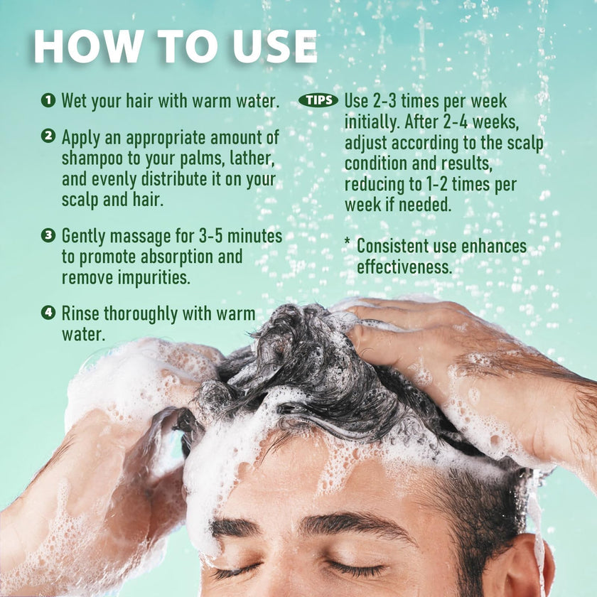 Folliculitis Shampoo Seborrheic Dermatitis Psoriasis Shampoo: Scalp Dandruff, Dry Scalp & Flake Control — Sulfate-Free, Nourishing with Salicylic Acid, Piroctone Olamine, Rice Water, Rosemary Oil 260ml 🍁 All In One Marketplace Canada