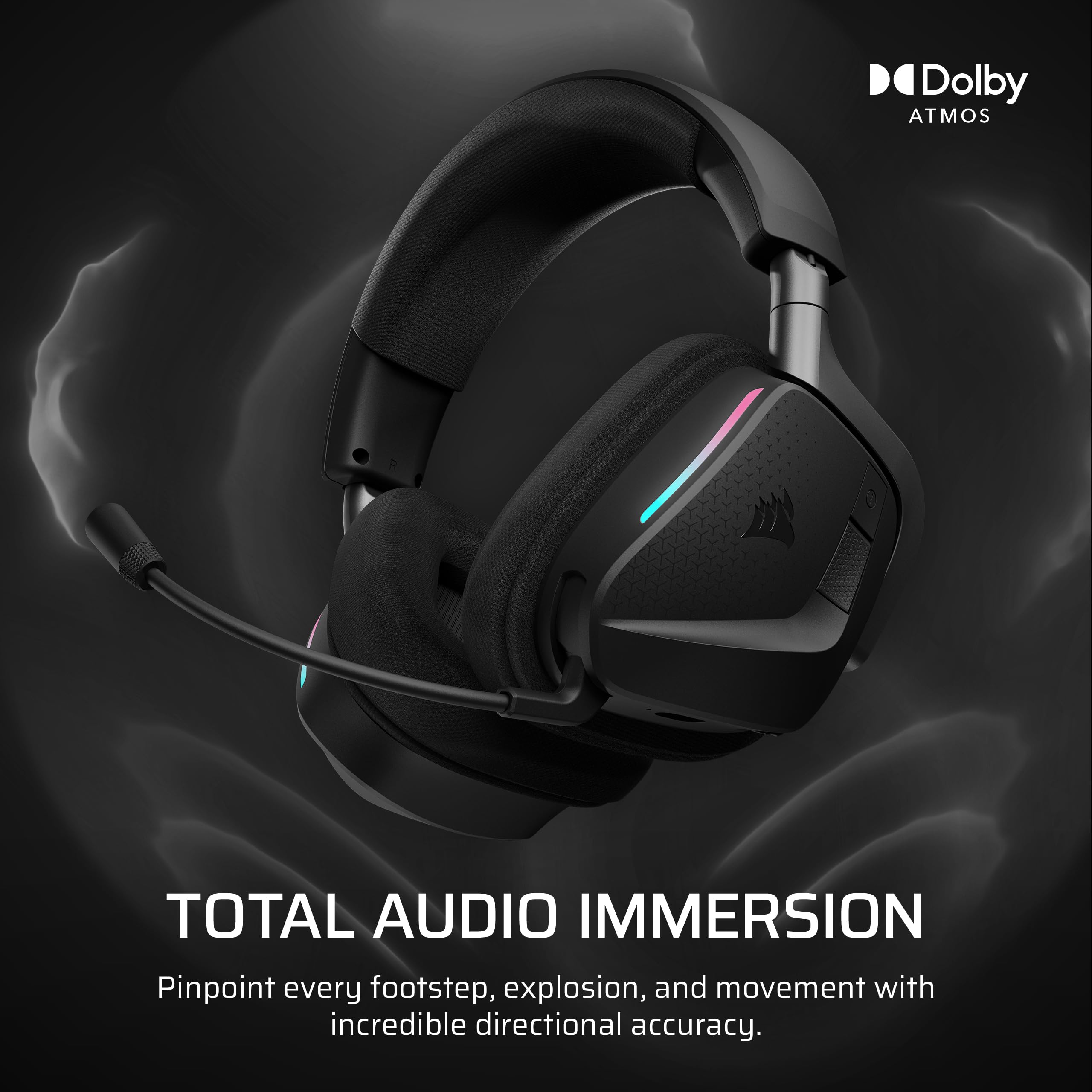 Corsair Void v2 MAX Wireless Gaming Headset for PC, PS5, PS4, Switch, Mobile - Simultaneous 2.4GHz+Bluetooth, Dolby Atmos, Sonarworks SoundID, 70Hr Battery, Fast Charging, Clear Microphone - Carbon 🍁 All In One Marketplace Canada