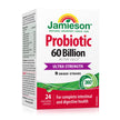Jamieson Probiotic 60 Billion Active Cells, Ultra Strength, Supports Digestive Health and Intestinal Health. 9 Unique Strains, Including Lactobacillus and Bifidobacterium, Non-GMO, Gluten-Free, 24 Vegetarian capsules 🍁 All In One Marketplace Canada