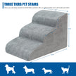Dog Stairs for Small Dogs - High Density Foam Dog Ramp, Extra Wide Pet Steps with Non-Slip Bottom for High Beds, Couche and Sofa, Best for Dogs Injured, Older Doggy Cats, Pet with Joint Pain (3 Tiers) 🍁 All In One Marketplace Canada