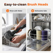Leebein Electric Grill Brush for Outdoor, 2026 New BBQ Grill Cleaner with 3 Heads, 3-Speed & Angle Adjust Cordless Rotary Grill Brush, 150 Mins Runtime Grill Cleaning Brush for Barbecue Grates 🍁 All In One Marketplace Canada