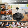 Chicken Shredder Tool Twist Large Chicken Breast Shredder with Brush&Fork, Visible Meat Shredder Machine, Strong Anti-Slip Strip, Ergonomic Handle, BPA Free, Suitable for Pork Beef Chicken (Black) 🍁 All In One Marketplace Canada