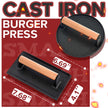 Grilliance 5pcs Smash Burger Press Kit, 3 in 1 Hamburger Press Patty Maker, Cast Iron Burger Press Round & Rectangle, 100pcs Wax Paper for Grill, Griddle, Flat top, Kitchen, Cooking 🍁 All In One Marketplace Canada