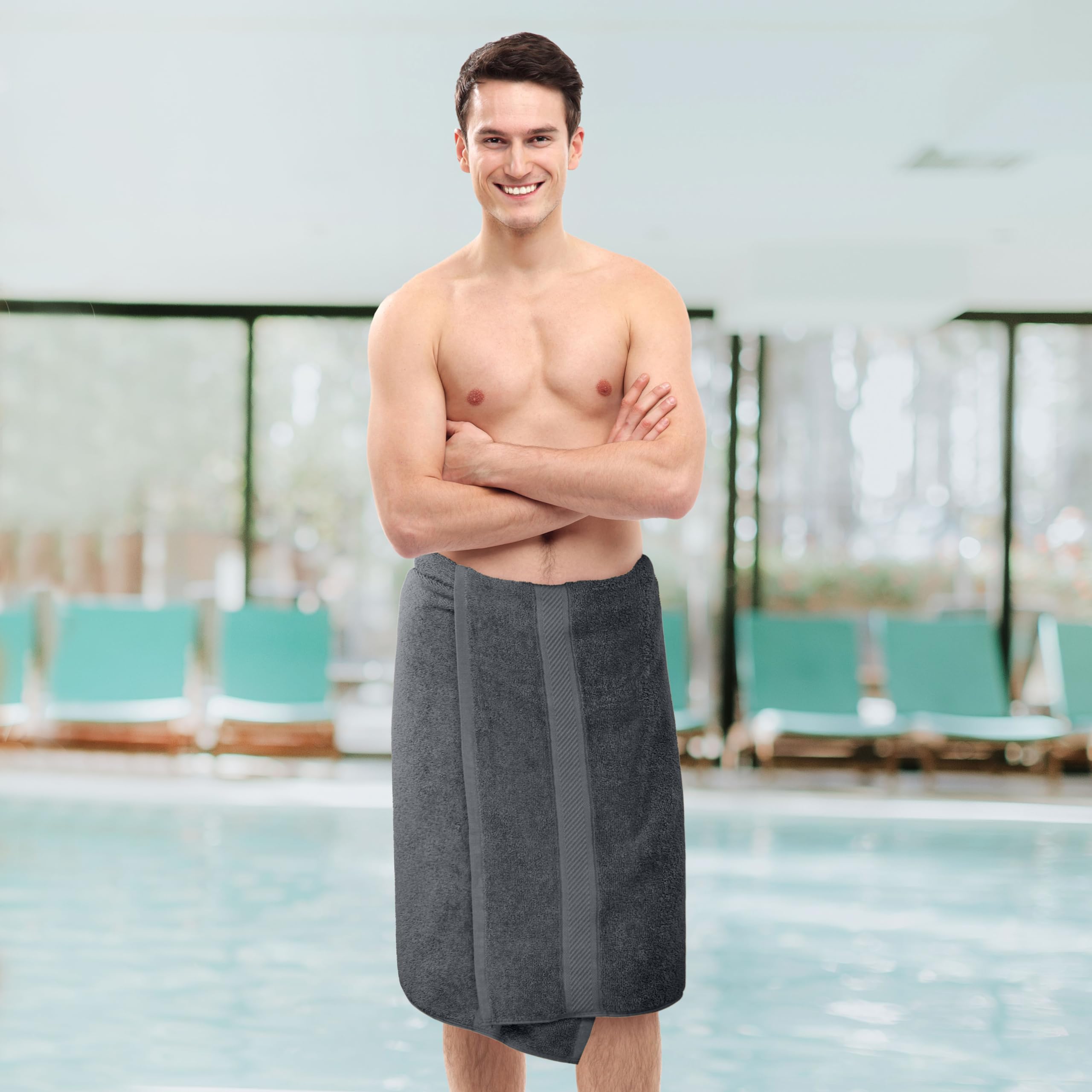 Utopia Towels 6 Medium Bath Towels, 24 by 48 Inches, 100% Cotton Towels for Pool, Spa, Gym, Quick Drying and Absorbent, Grey 🍁 All In One Marketplace Canada