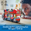 LEGO City Red Double-Decker Sightseeing Bus Toy Vehicle Set, Birthday Gift for 7 Year Olds, London Bus, for Kids, Double-Decker Bus Toy, 5 Characters Including a Baby and Stroller, 60407 🍁 All In One Marketplace Canada