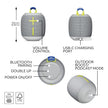 Ultimate Ears WONDERBOOM 4 Portable Waterproof Bluetooth Speaker with Big Bass and 360-Degree Sound, Dustproof Floating Speaker with 131ft (40m) Range - Gray 🍁 All In One Marketplace Canada