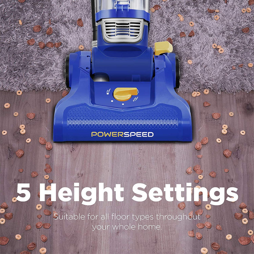 Eureka Powerful Bagless Upright Vacuum Cleaners for Home Pets, Lightweight Household Vacuum Cleaner for Carpet and Hard Floor, PowerSpeed NEU182C with 5 Height Adjustment, Blue 🍁 All In One Marketplace Canada