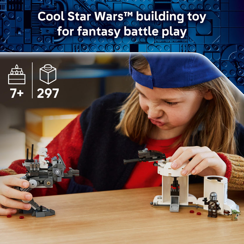 LEGO Star Wars AT-RT Attack - Building Toy for Boys & Girls, Ages 7+ - with The Mandalorian & Grogu Minifigures - Playset for Kids - Gift for Birthdays - 75444 🍁 All In One Marketplace Canada
