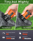 ETENWOLF AIR 3 Air Pump for Inflatables with 2600 mAh Battery & Camping Light, Ultra-Fast and Mini Electric Air Pump, Inflate Deflate for Air Mattress, Pool Floats, Vacuum Storage Bags, Vivid Orange 🍁 All In One Marketplace Canada