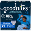 Goodnites Boys' Nighttime Bedwetting Underwear, Size Extra Large (95-120 lbs), 63 Ct (3 Packs of 21), Packaging May Vary 🍁 All In One Marketplace Canada